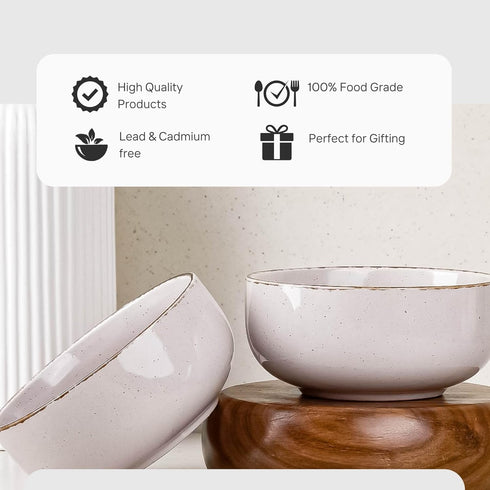 Lavender Marble Snack Bowl Set of 2